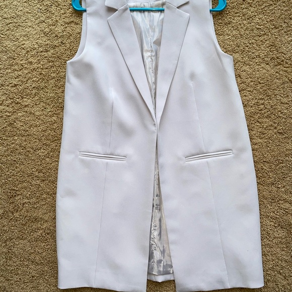 Grey long over sized vest blazer - Picture 1 of 3